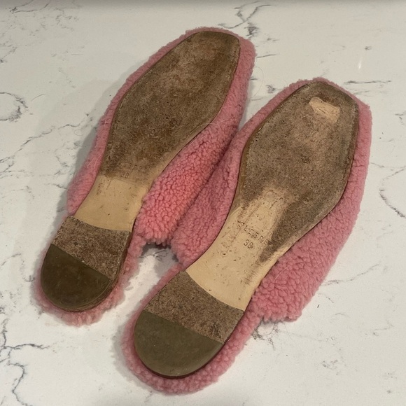 SLEEPER shearling slippers round toe slip on mule, handmade luxury 38 - Picture 3 of 6